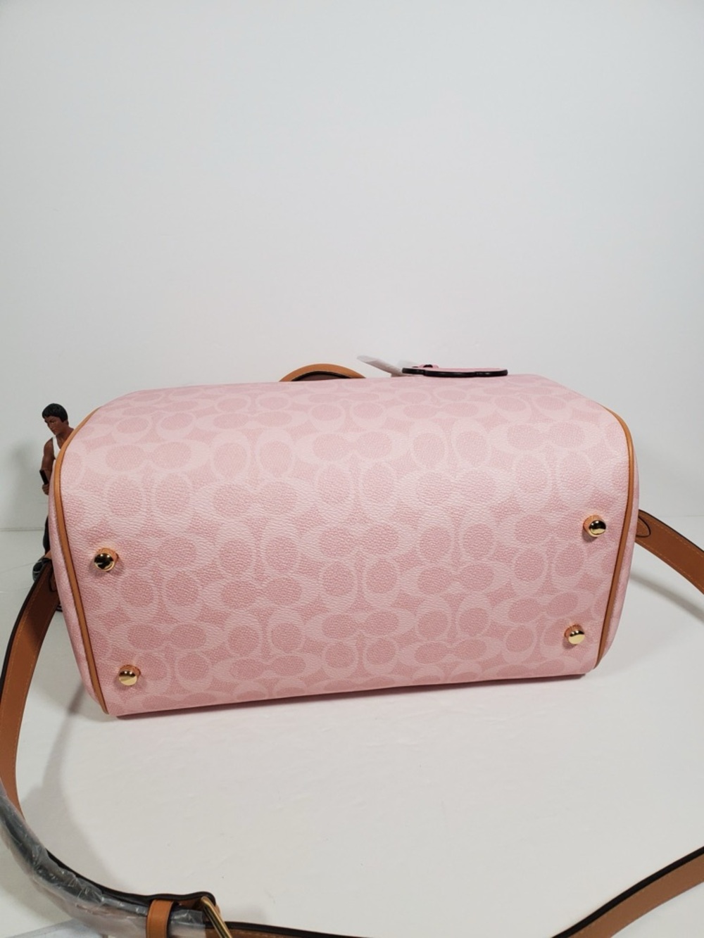 NWT!COACH Erin Shoulder Bag In Signature Canvas With Charms powder pink - Picture 3 of 12